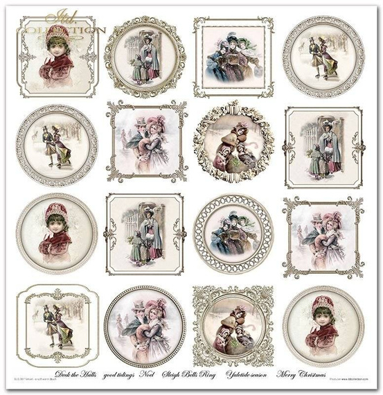 ITD COLLECTION Setz 11Stk 30x30cm Scrapbooking Papier - Velvet - a soft warm touch