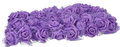 Schaumstoffblumen in Lila mit Tüll