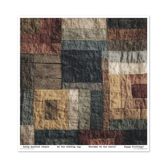 ITD COLLECTION Scrapbooking Papier Set 30x30 cm - Garden of Muses