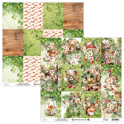 MINTAY 30x30cm doppelseitig Scrapbooking Craft Papier 240g - Wildwood Secrets 06
