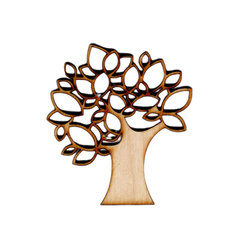 Holzornament aus Sperrholz - Baum