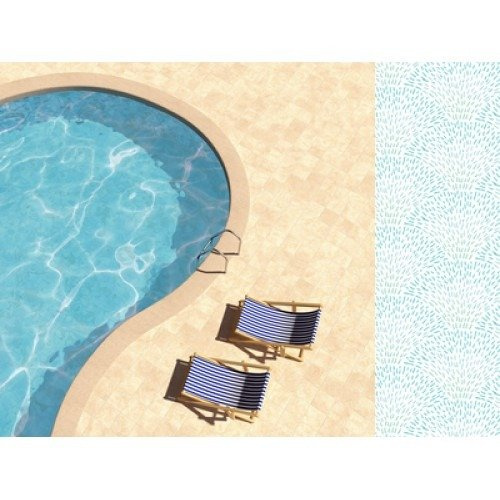 KAISERCRAFT 30x30cm doppelseitig Scrapbooking Papier Designpapier 150g Poolside