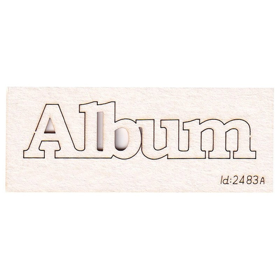 Dekorpappe Die Cut Chipboard albumbeschriftung - "offizielle" Schriftart - 1St. - SCRAPINIECrapiniec
