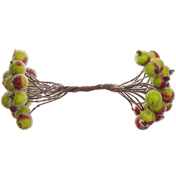 Gefrostete Beeren - rot-grüne - 1 Zweig mit 40 Beeren 