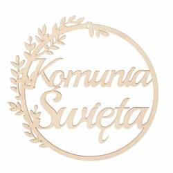 Heilige Kommunion Sperrholz Kreis 33cm