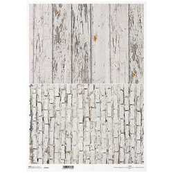 Reispapier für Decoupage A3 ITD-1085L Bretter, Ziegel