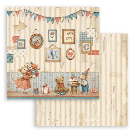 Scrapbooking Papier Set 30x30 - Family - Stamperia