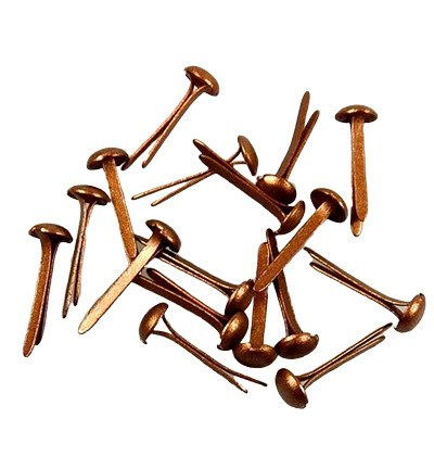 NELLIE'S Metall Brads 3mm/40Stk. - Scrapbooking Papierverschlüsse, kupferrot