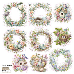 AUFKLEBER - ScrapLove - Pastel Easter 2 - Pastell Ostern 2
