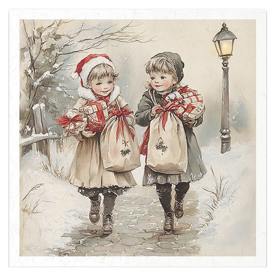 Reispapier-Set - Kinder, Aquarell, Porträt, Retro - RSM200 - Itd Collection