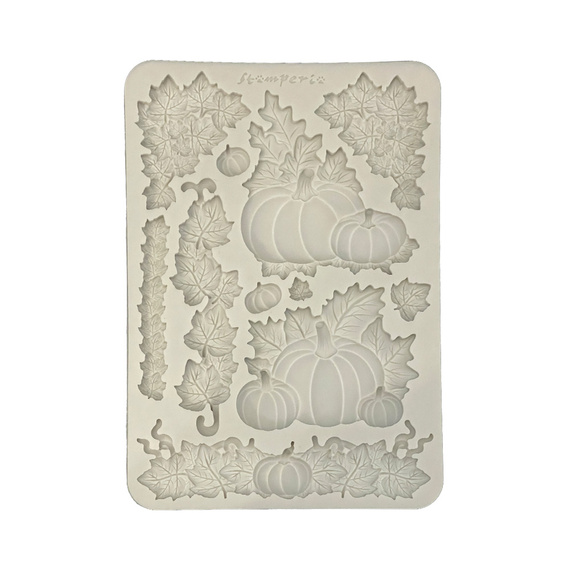 Silikonform Mold Gießen Mould -  Whispering Woods - Kürbis - Stamperia
