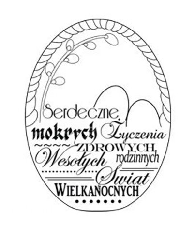 AGATERIA -Transparent Stempel Motivstempel Clear Stamp - Serdeczne życzenia...Untertitel PL im Korb