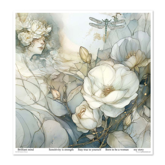 ITD COLLECTION Scrapbooking Papier Set 30x30 cm - Garden of Muses