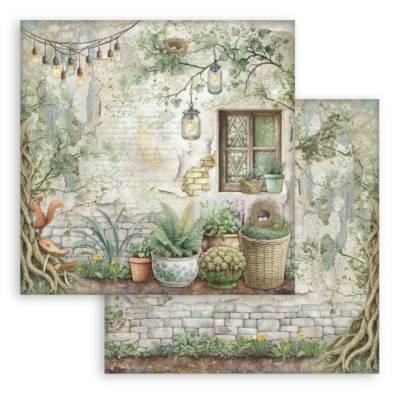 Scrapbooking Papier Set 30x30 - Herbarium Silvae - Stamperia