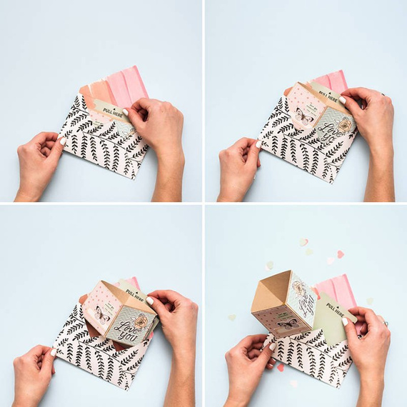 WE ARE MEMORY KEEPERS - Explosion Card Punch Board - Vorrichtung zur Herstellung von "explodierenden" Karten und Umschlägen - We R Memory Keepers