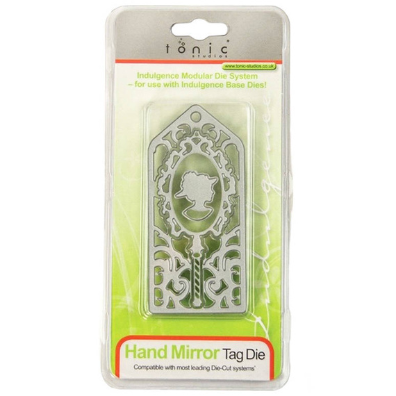 Gestanzt - Tonic - Verwöhn-Chic - Handspiegel Kamee, Spiegel, Rahmen