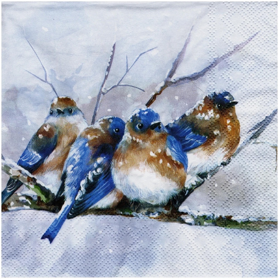 VINTAGE SERVIETTEN 1 Stück Motivservietten Decoupage Napkin 33x33cm, Engel 101