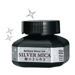 Mica Ink Kalligraphie-Tinte 60ml - silber