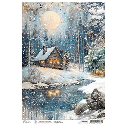 Reispapier Decoupage Bastelpapier Ciao Bella für A4-Decoupage - Celestial Moon's Blumen