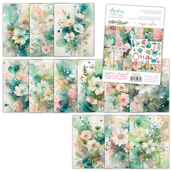 Art Journal 15x20 Scrapbooking-Papiere - Mintay - Magische Farben