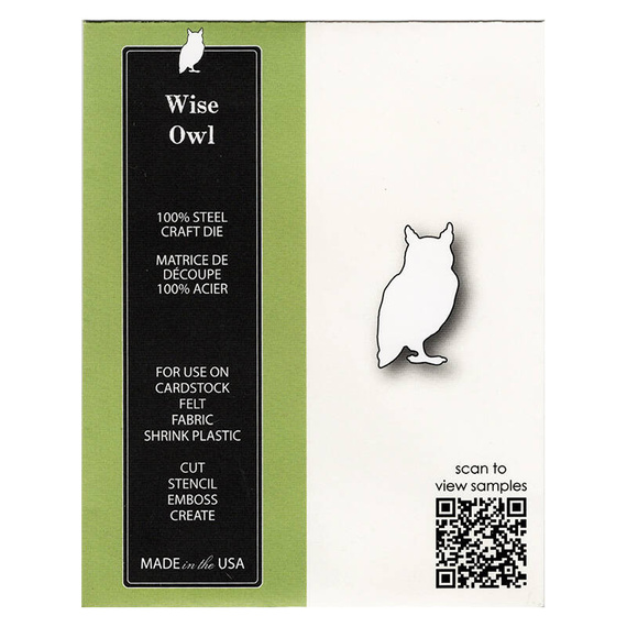 Stanzform Präge Stanzschablone Cutting Die - Poppystamps - Wise Owl Eule