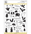 PINK FRESH Transparent Acryl Stempel Motivstempe - Playful Animal Friends 1 Tiere