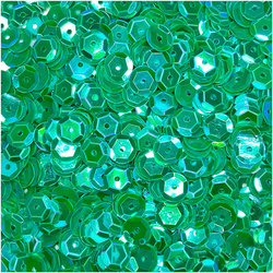 LOVEART SEQUINS für Handwerk Runde Lose schillernd Pailletten 9mm/15g, grün