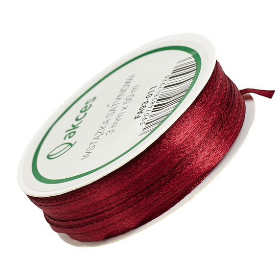 Satinband - kastanienbraun - 3mm x 45m 