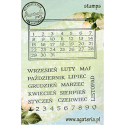 AGATERIA - Transparent Stempel Motivstempel - Calendar,  Kalender