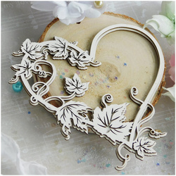 KREATYWNA PRACOWNIA Dekorpappe Die Cut Chipboard Dekoration, Hertz Rahmen