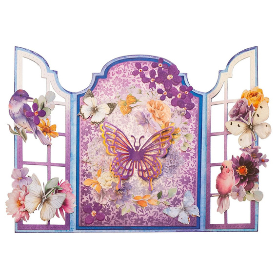 Transparenter Stempel - Studio Light - Flower background Blumenhintergrund 