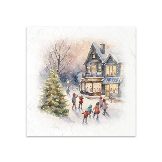 Scrapbooking-Bastelpapier-Set reisfelder - ITD - RSM131 spielt im Schnee