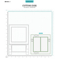STUDIO LIGHT - Stanzform Präge Stanzschablone Cutting Die - Quadratische Klappkartenbasis mit Fenstern