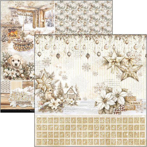 Scrapbooking Papier Set 30x30 cm – Paterns Pad- Bastelpapier - Ciao Bella – Winter Season