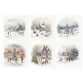 Scrapbooking-Bastelpapier-Set reisfelder - ITD - RSM131 spielt im Schnee