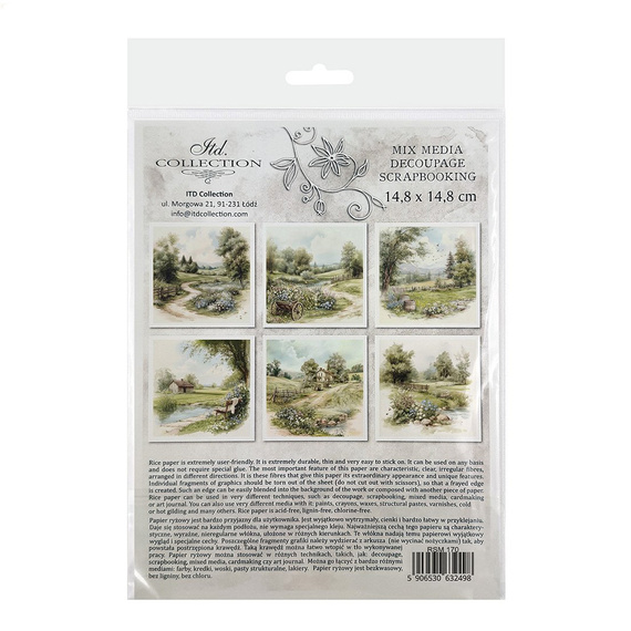 Reispapier-Set-Bastelpapier - ITD - RSM157 Osterhasen
