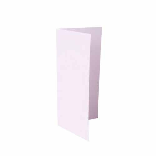 RzP - Leere Kartenbasis - Blanko Karte zum Basteln - DL 10x21 - Rosa 
