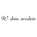 AGATERIA - Transparent Stempel Motivstempel Clear Stamp  W dniu urodzin Untertitel PL 