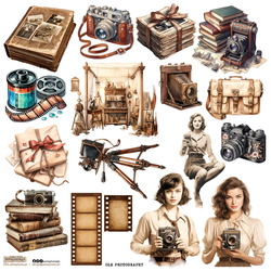 AUFKLEBER ScrapLove Dekor Stickers - Old Photography 1