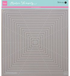 MARIANNE DESIGN Mixed Media Schablone STENCIL Quadratisch - Quadrate