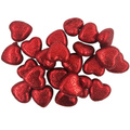 Glitzer rote Styroporherzen 2 cm - 20 Stück