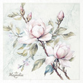 Reispapier-Set-Bastelpapier - ITD - RSM176 Blumen, Magnolie, Apfelblüten