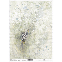 ITD Reispapier Decoupage Bastelpapier Serviettentechnik-R2207 Frühlingsblumen