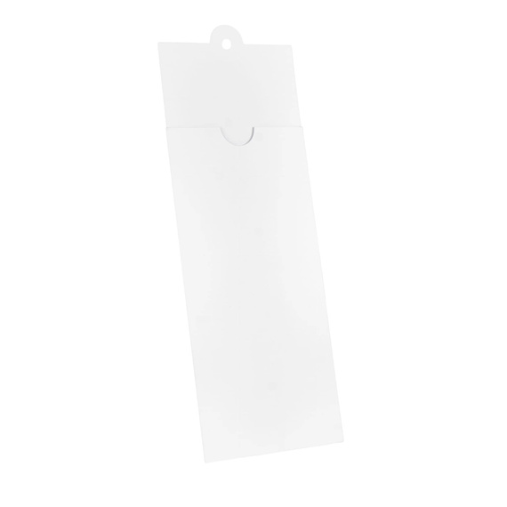 RZP Tasche für Text + Einlegeblatt - weiß  10x21 cm