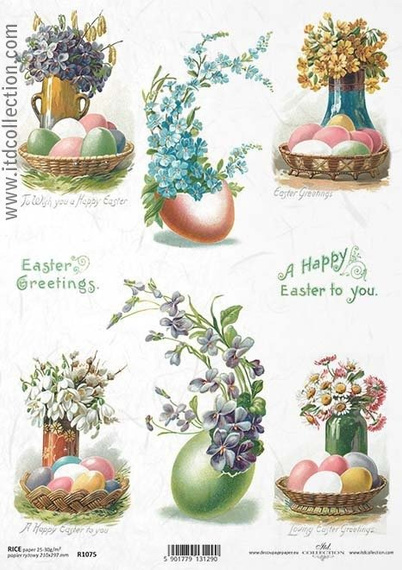 ITD Reispapier Decoupage Bastelpapier Serviettentechnik-R1075