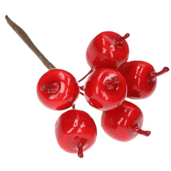 Lackierte Äpfel auf einem Draht - 6 Stück