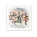 Scrapbooking-Bastelpapier-Set reisfelder - ITD - RSM131 spielt im Schnee