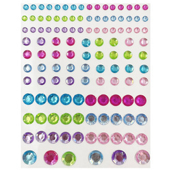 Selbstklebende Farbkristalle 120 Stck.y z papieru