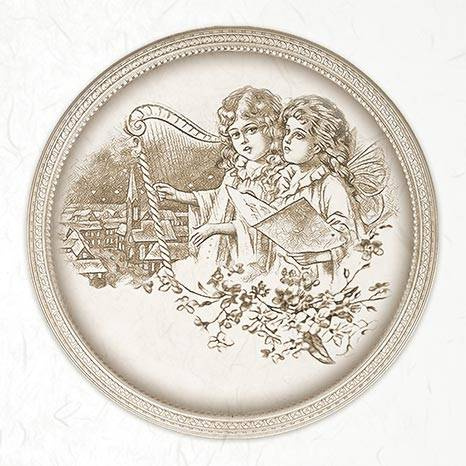 ITD Reispapier Decoupage Bastelpapier, RSM059 engel, vintage