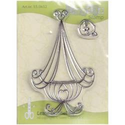 LEANE Transparent Stempel Motivstempel Clear Stamp - Cradle Wiege